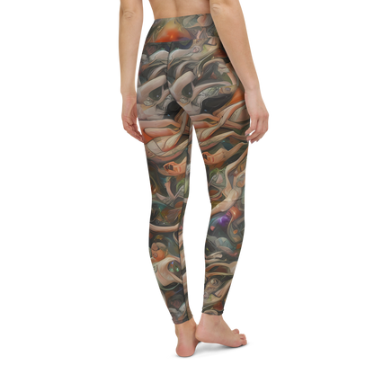 Yoga Leggings - Copper Swirl