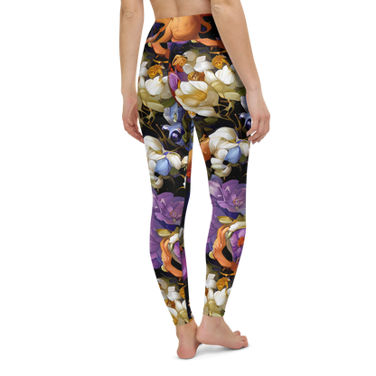 Yoga Leggings - Blooming Cosmos