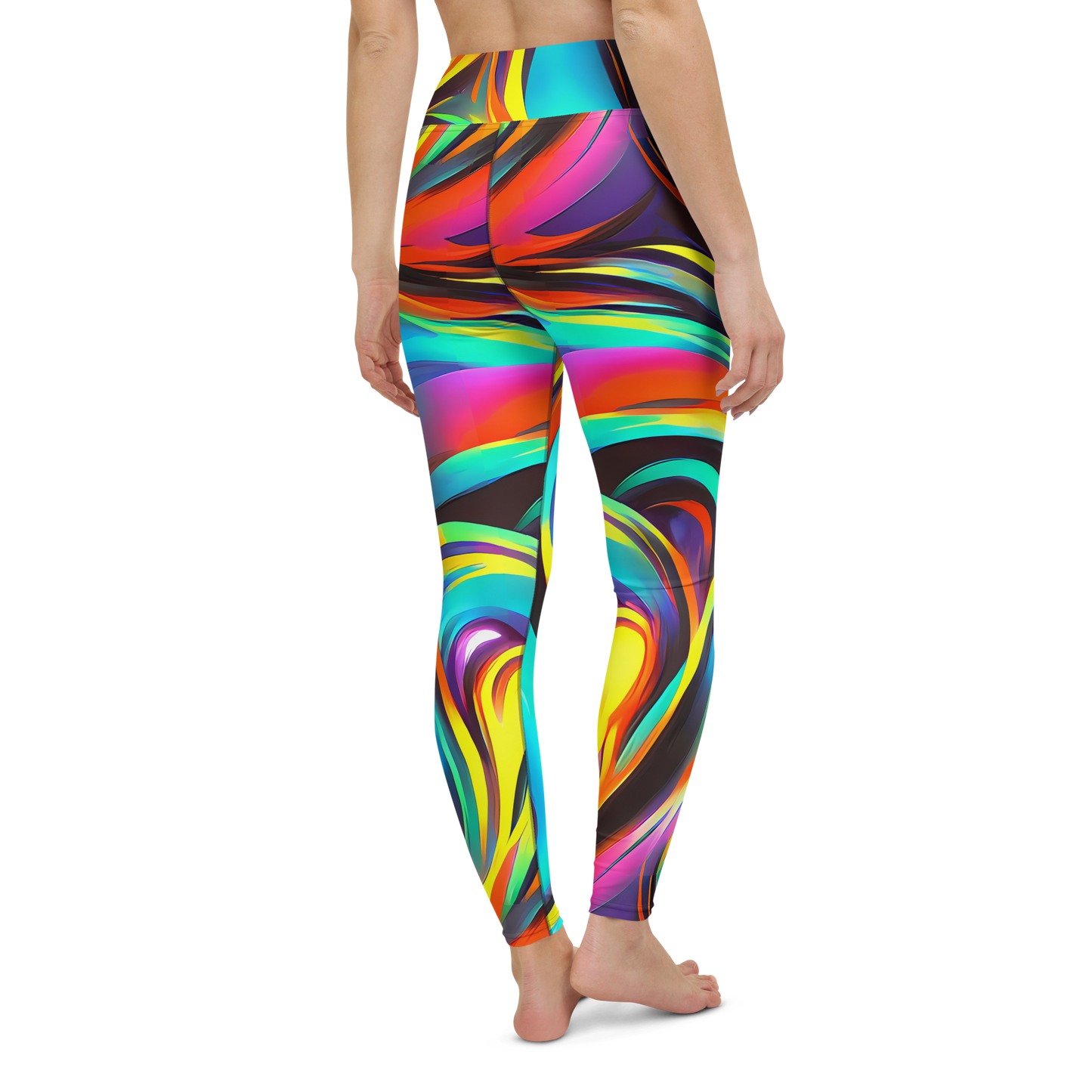 Yoga Leggings - Cyber Surge