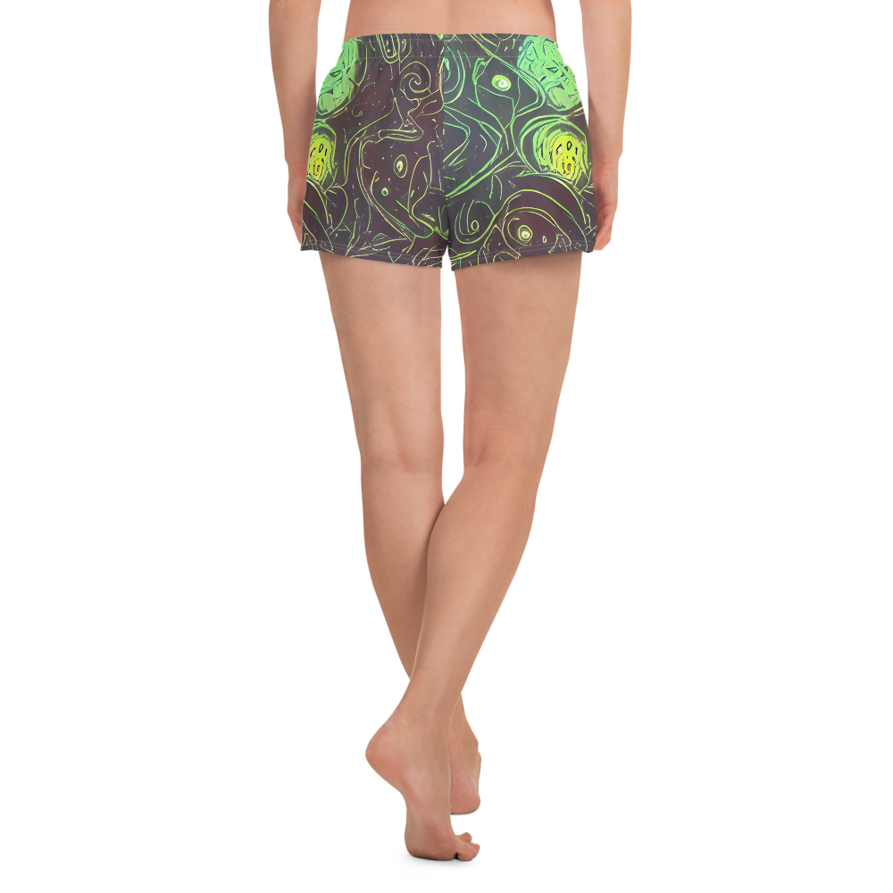 Women’s Athletic Shorts - Starfield Scrolls