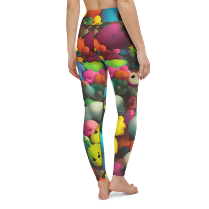 Yoga Leggings - Bubble Pop Art