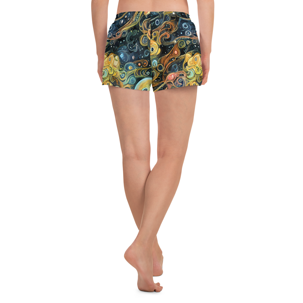 Women’s Athletic Shorts - Wild Cosmos