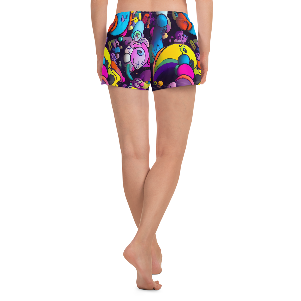 Women’s Athletic Shorts - Galactic Playground