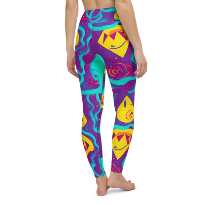 Yoga Leggings - Cosmic Current