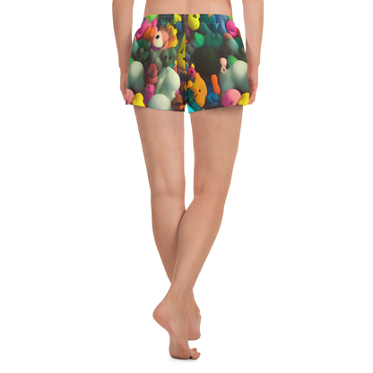 Women’s Athletic Shorts - Bubble Pop Art