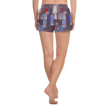Women’s Athletic Shorts - Cubist Rhythm