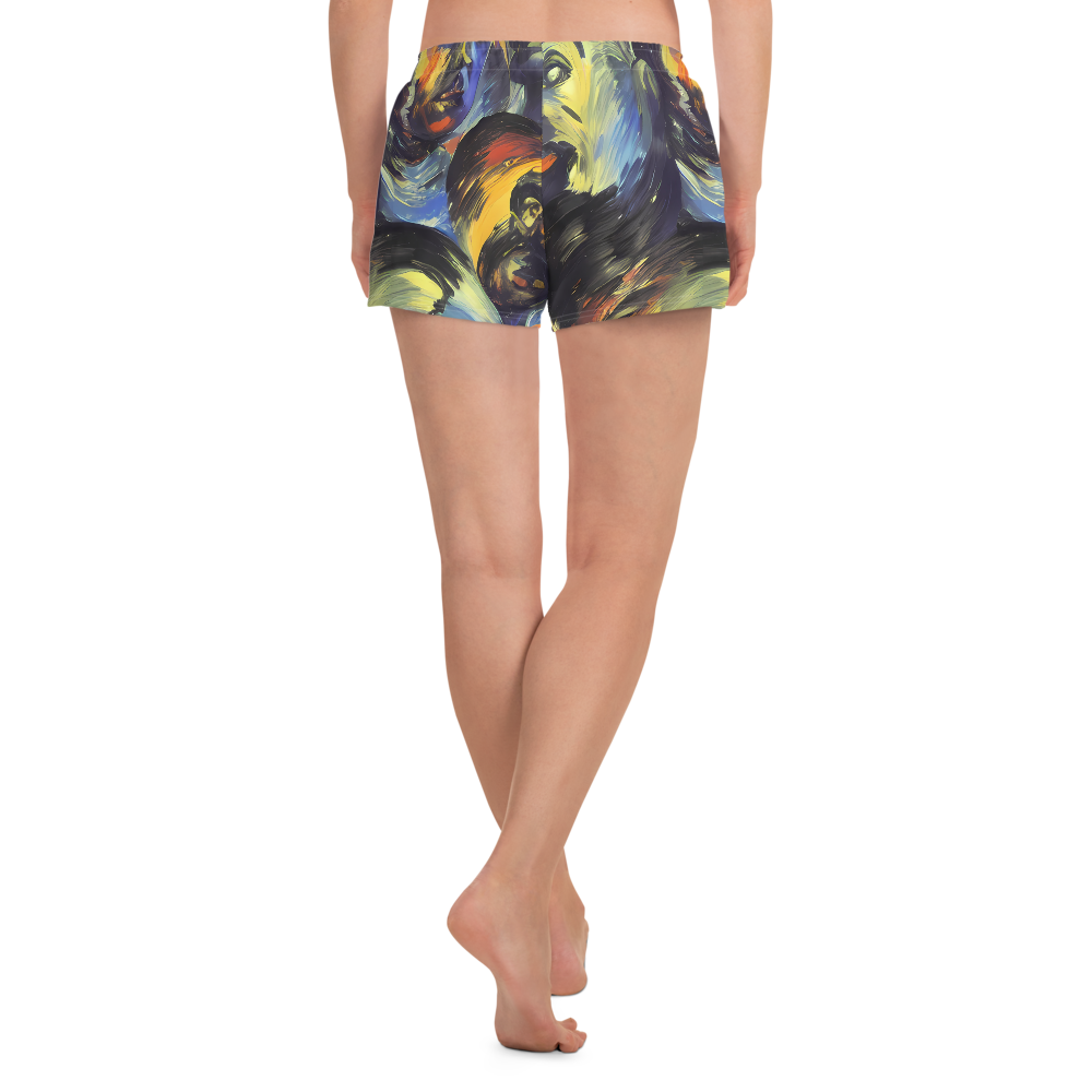 Women’s Athletic Shorts - Cosmic Visages