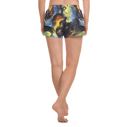 Women’s Athletic Shorts - Cosmic Visages