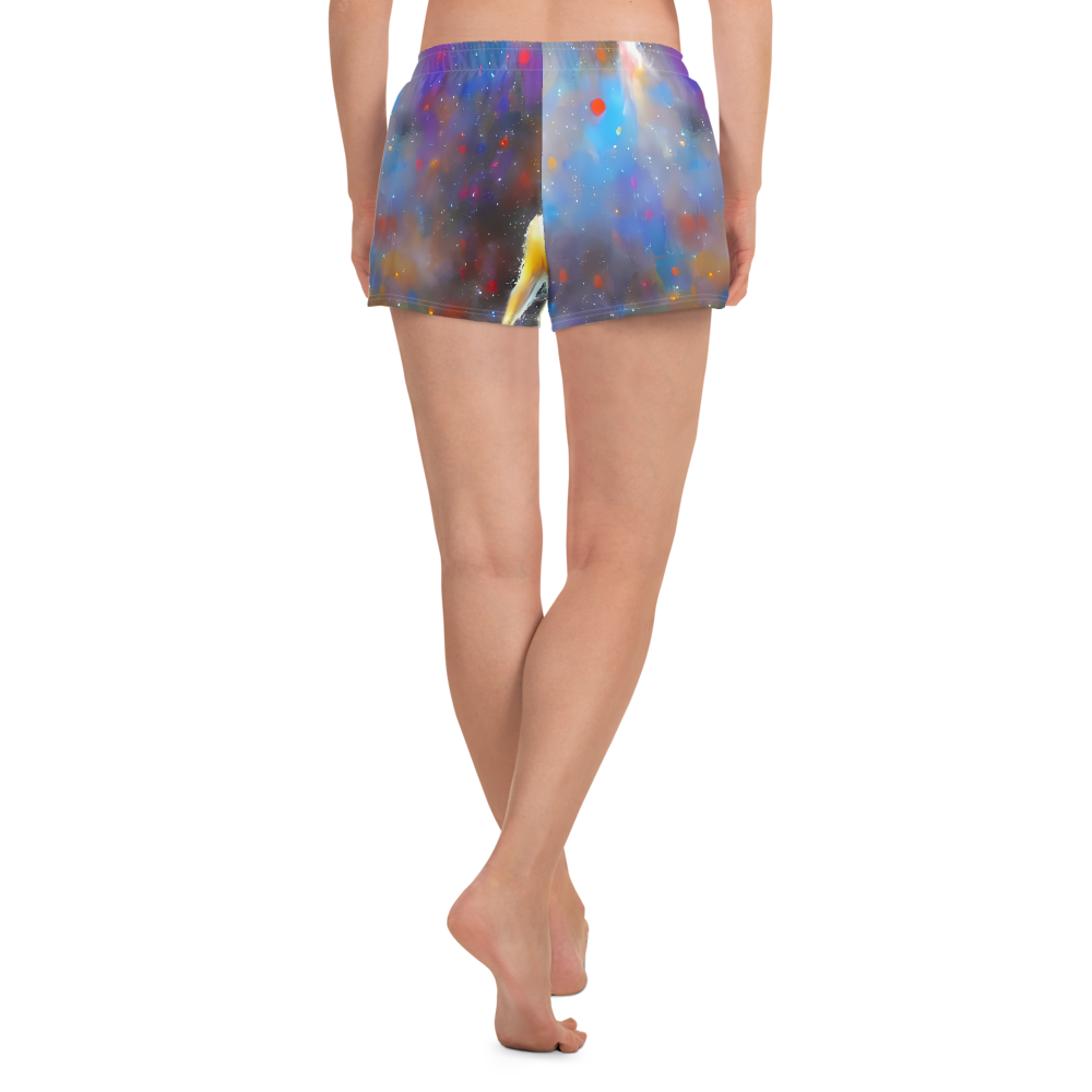 Women’s Athletic Shorts - Impressionist Drift