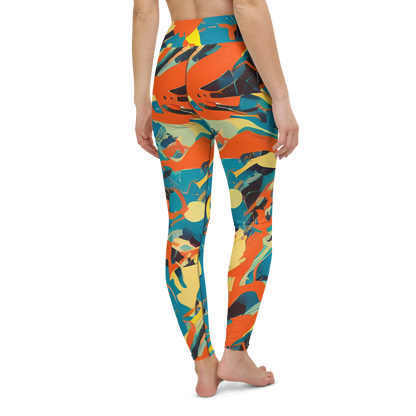 Yoga Leggings - Abstract Tango