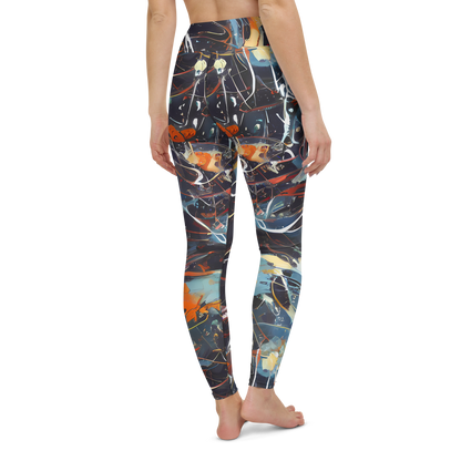 Yoga Leggings - Neo-Splash Labyrinth