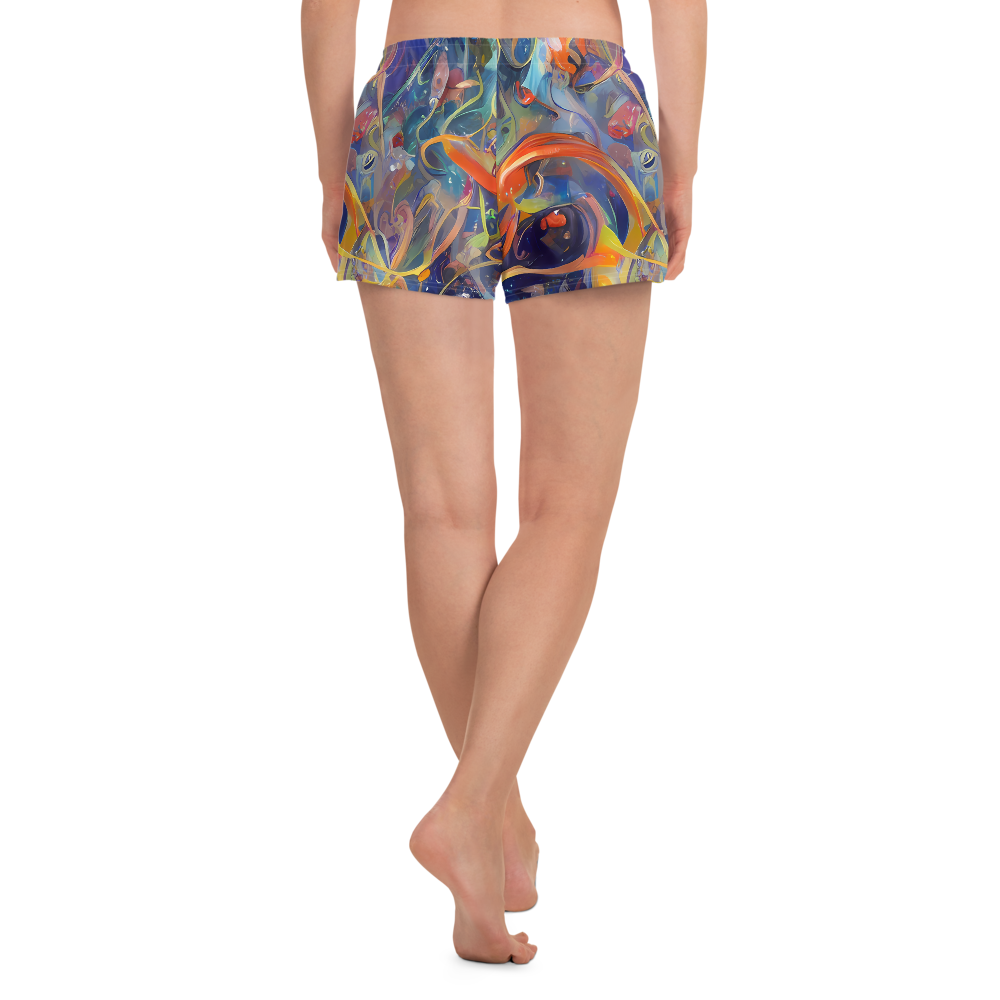 Women’s Athletic Shorts - Spectral Swathe