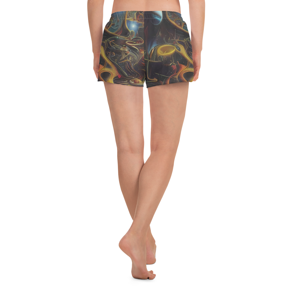 Women’s Athletic Shorts - Galactic Swirl