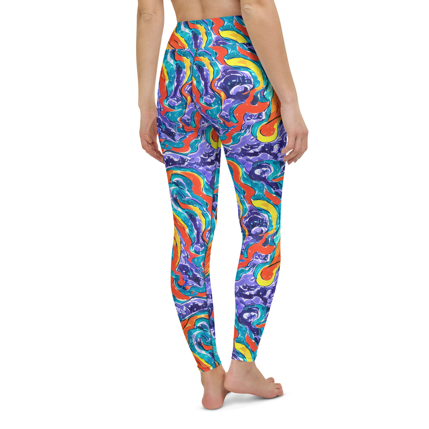 Yoga Leggings - Galactic Waves