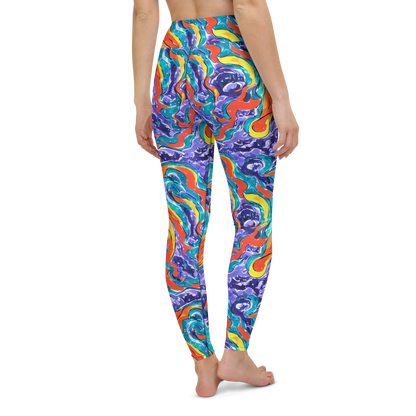 Yoga Leggings - Galactic Waves