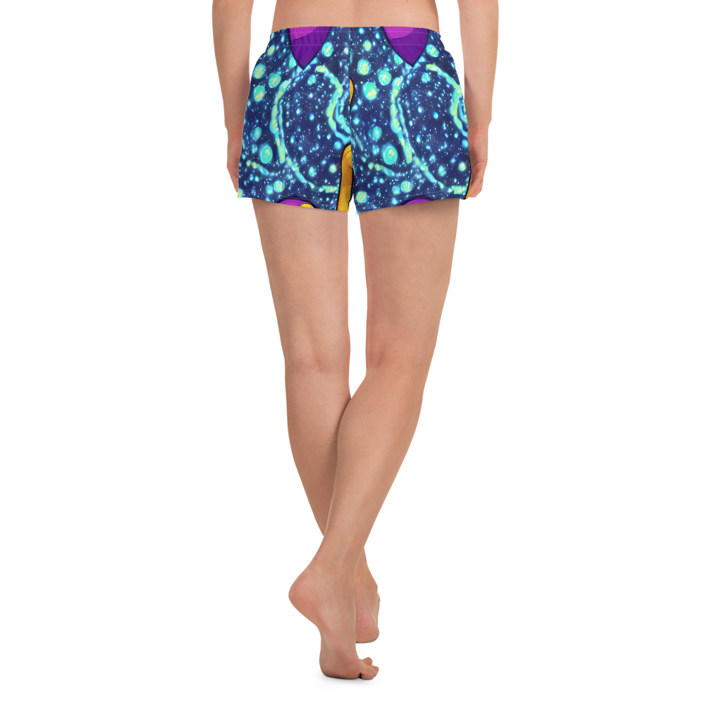 Women’s Athletic Shorts - Cosmic Siblings