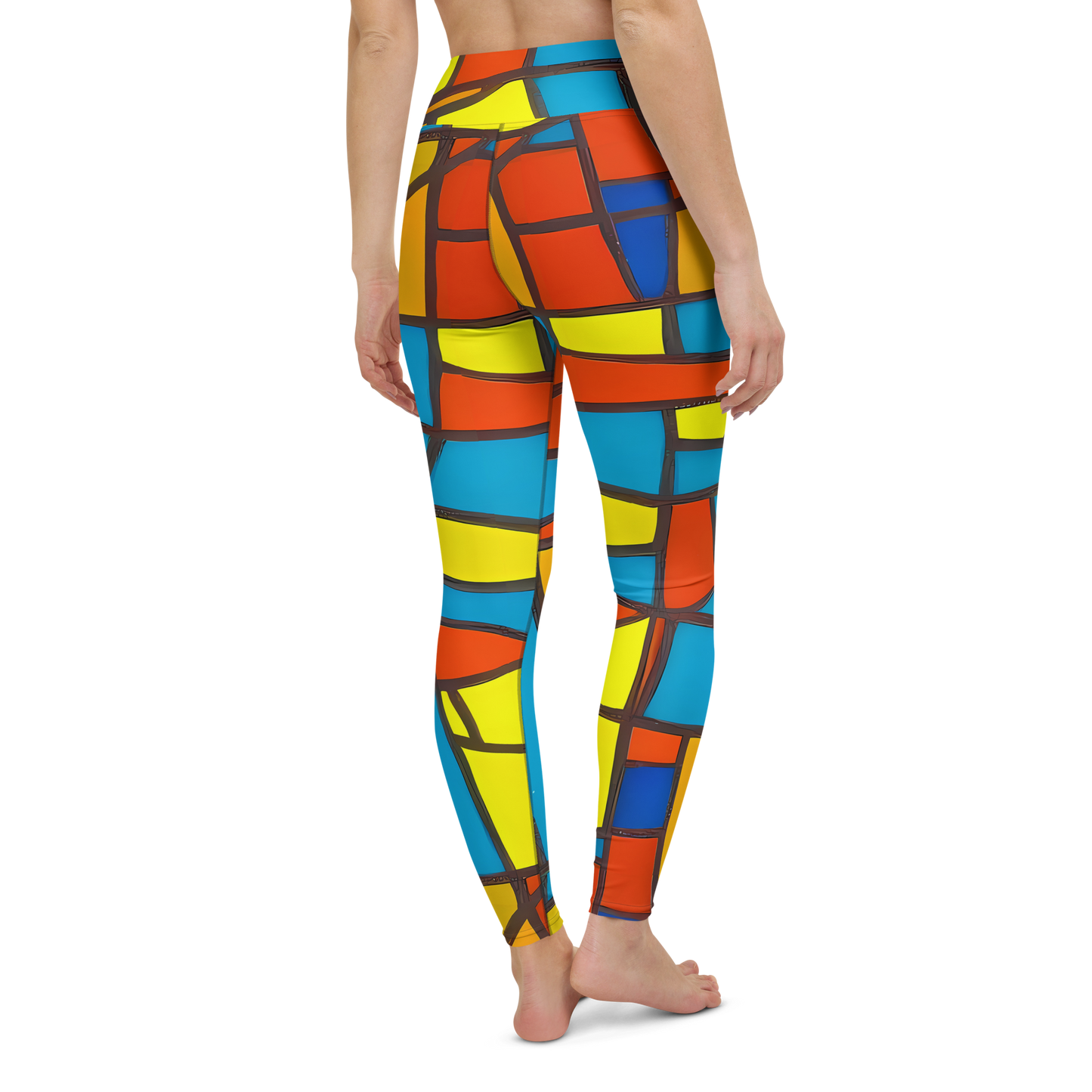 Yoga Leggings - Mondrian Mesh