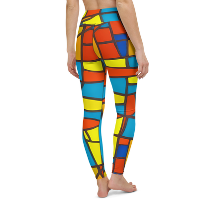 Yoga Leggings - Mondrian Mesh