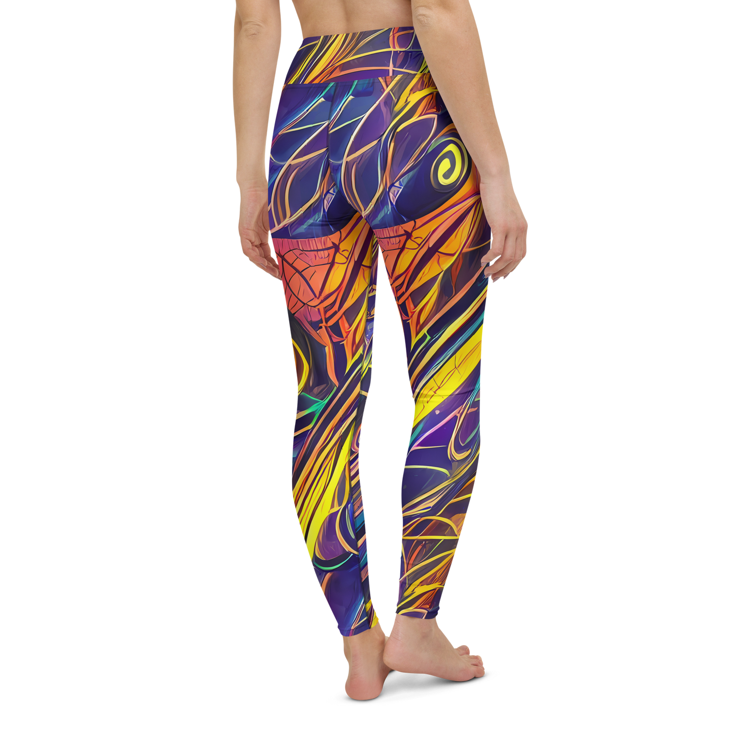 Yoga Leggings - Vector Rhapsody