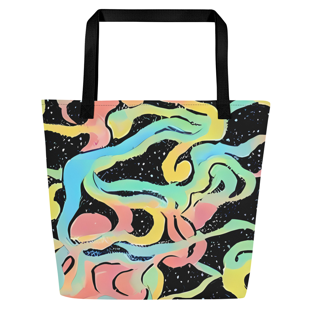 Large Tote Bag w/ Pocket - Mcguire Wavelength