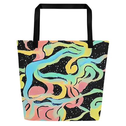 Large Tote Bag w/ Pocket - Mcguire Wavelength