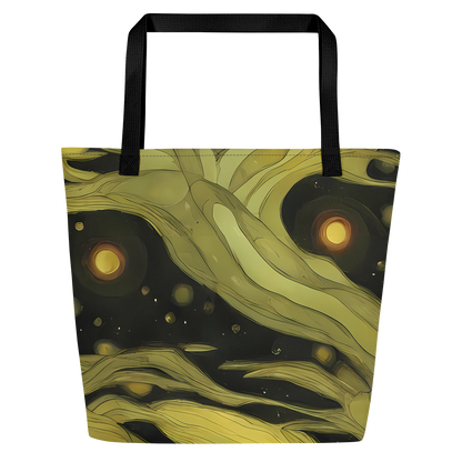 Large Tote Bag w/ Pocket - Whispered Breeze