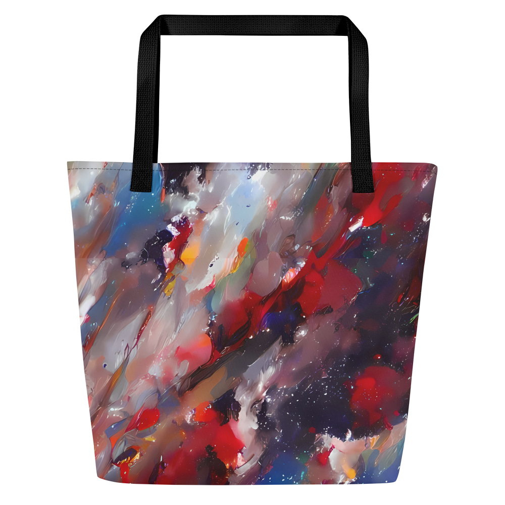 Large Tote Bag w/ Pocket - Passionate Brush