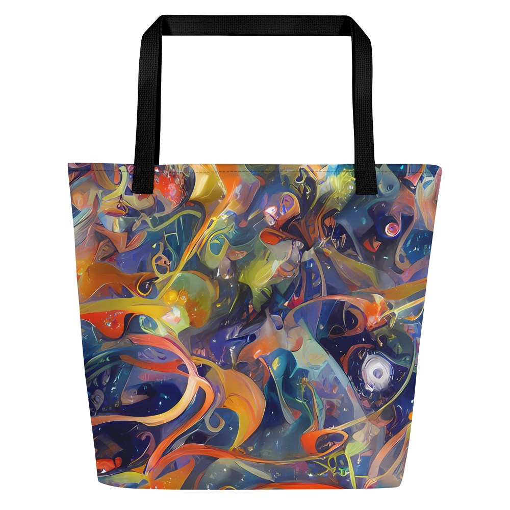 Large Tote Bag w/ Pocket - Spectral Swathe
