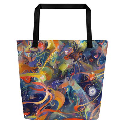 Large Tote Bag w/ Pocket - Spectral Swathe