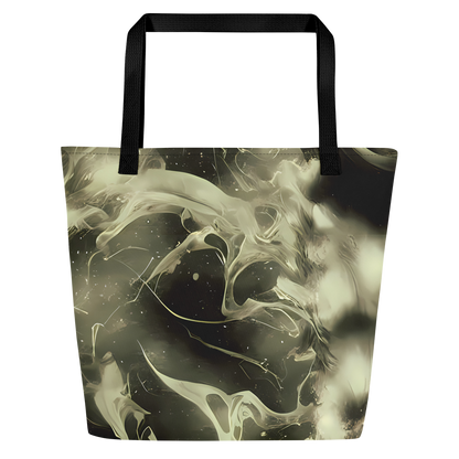 Large Tote Bag w/ Pocket - Biomech Whirl