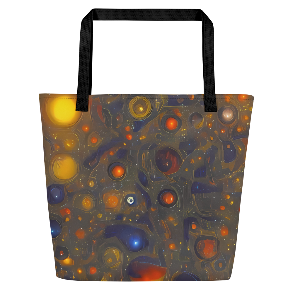 Large Tote Bag w/ Pocket - Chromal Flux