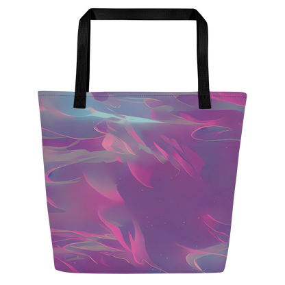 Large Tote Bag w/ Pocket - Dreamscape Swirl