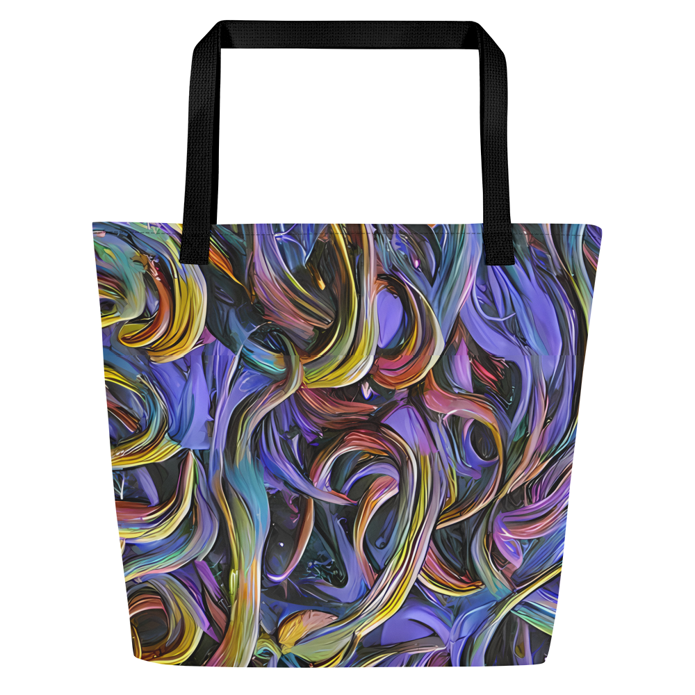 Large Tote Bag w/ Pocket - Tanning Twirl