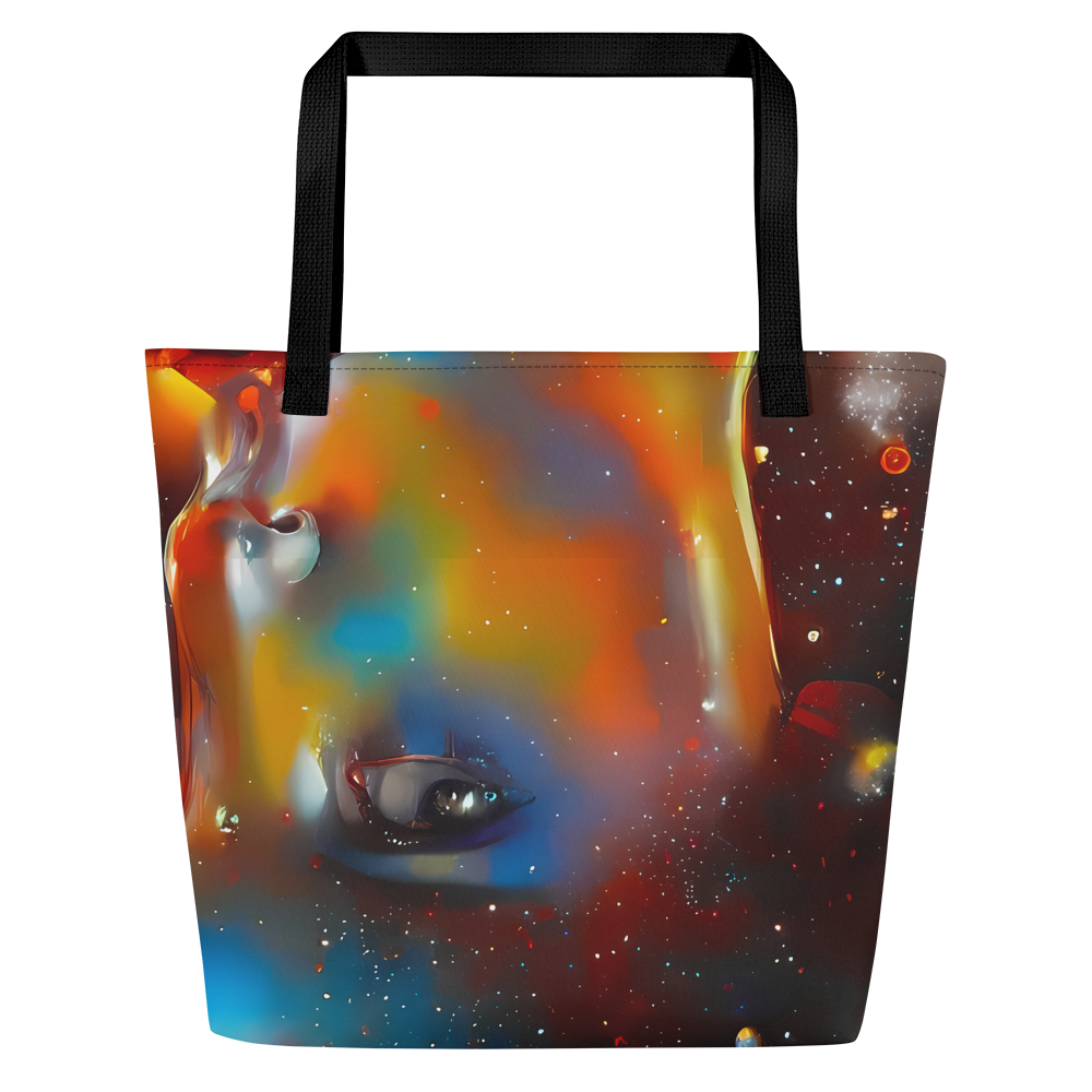 Large Tote Bag w/ Pocket - Celestial Vogue