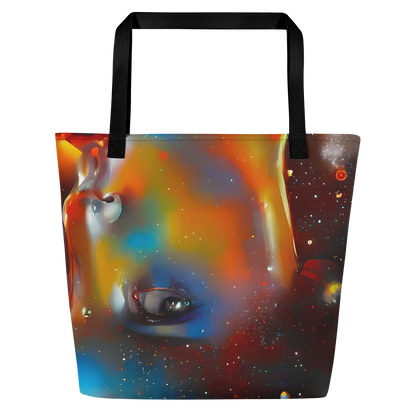 Large Tote Bag w/ Pocket - Celestial Vogue