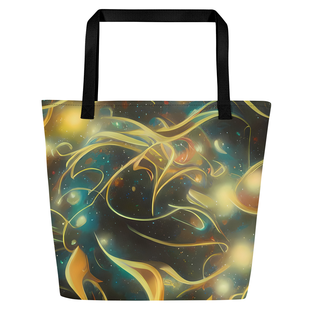 Large Tote Bag w/ Pocket - Whispering Galaxies