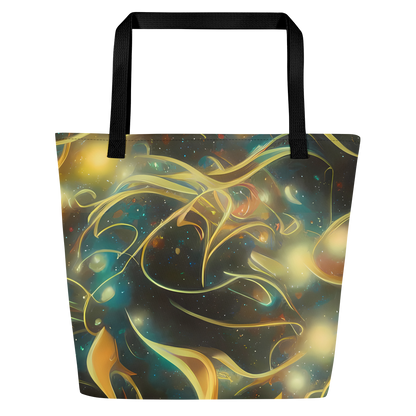 Large Tote Bag w/ Pocket - Whispering Galaxies