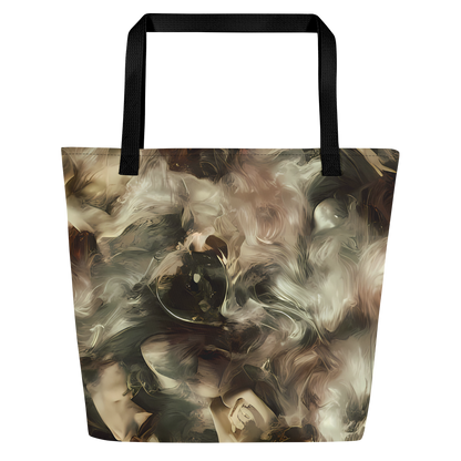 Large Tote Bag w/ Pocket - Ceramic Swirl