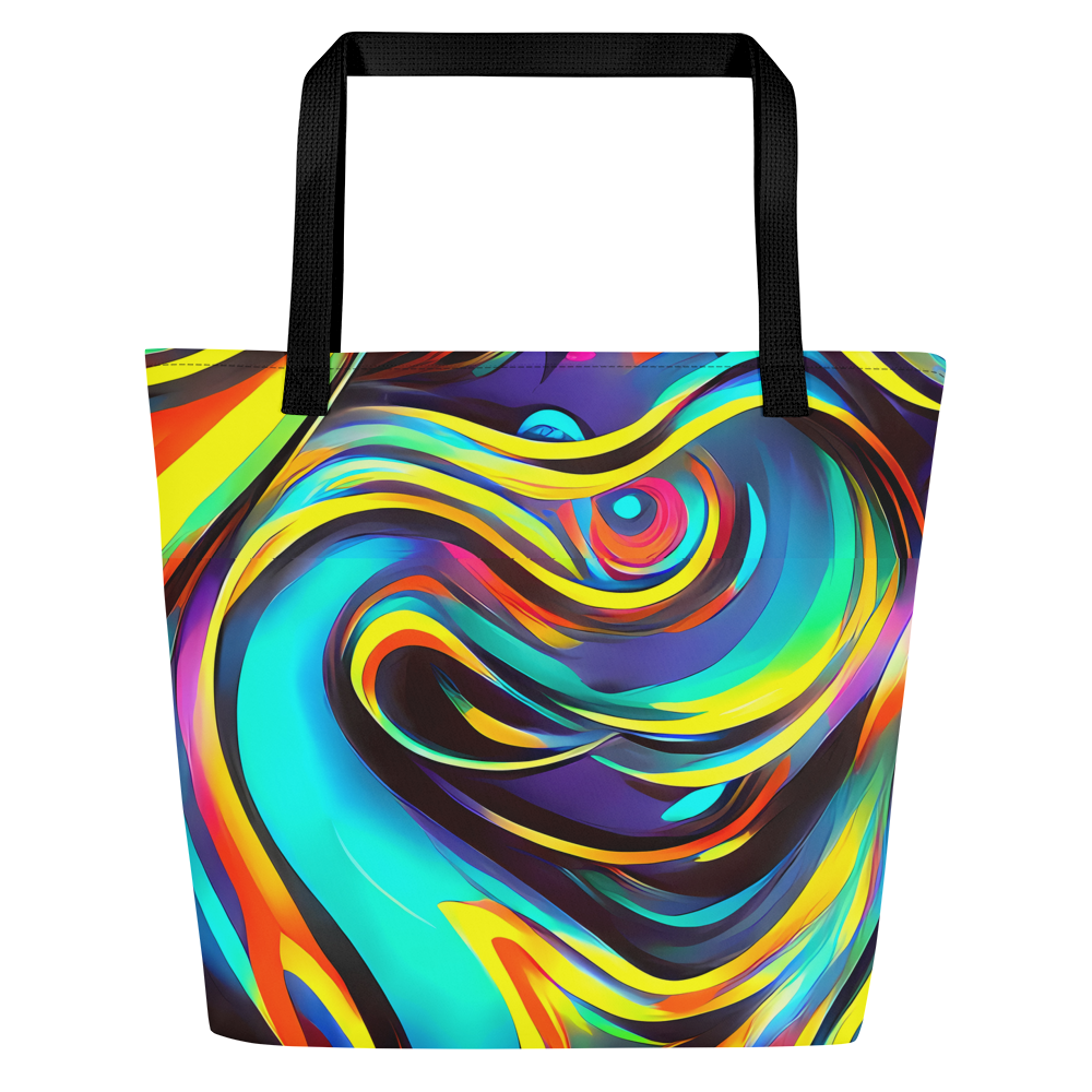 Large Tote Bag w/ Pocket - Cyber Surge