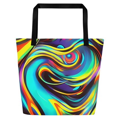 Large Tote Bag w/ Pocket - Cyber Surge