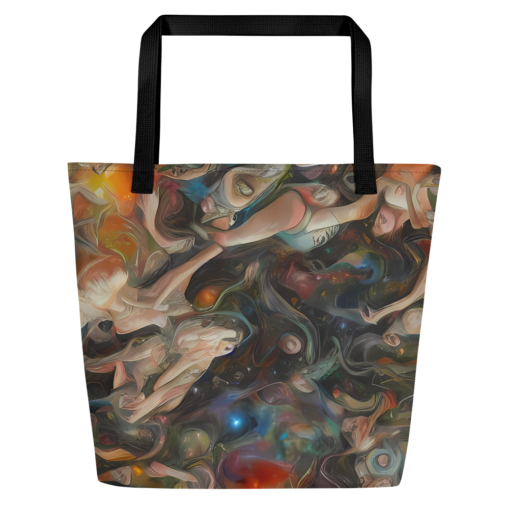 Large Tote Bag w/ Pocket - Copper Swirl