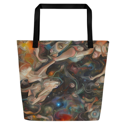 Large Tote Bag w/ Pocket - Copper Swirl