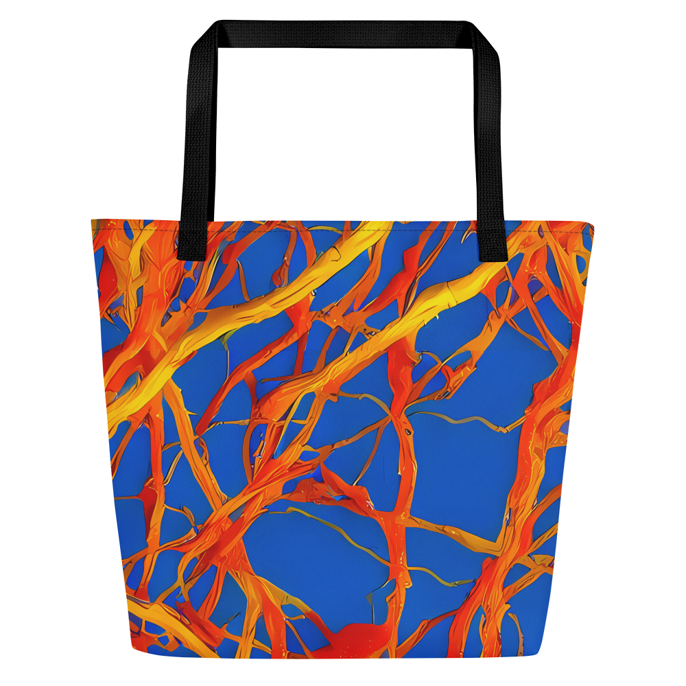 Large Tote Bag w/ Pocket - Vivid Plexus