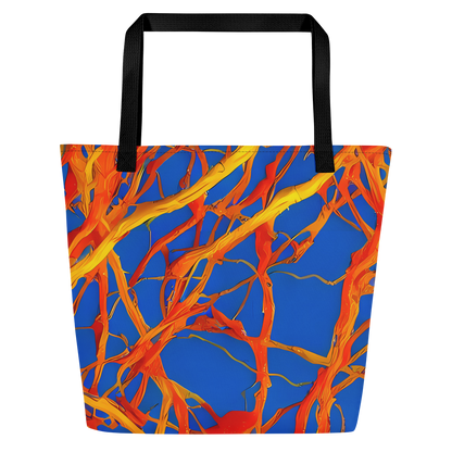 Large Tote Bag w/ Pocket - Vivid Plexus