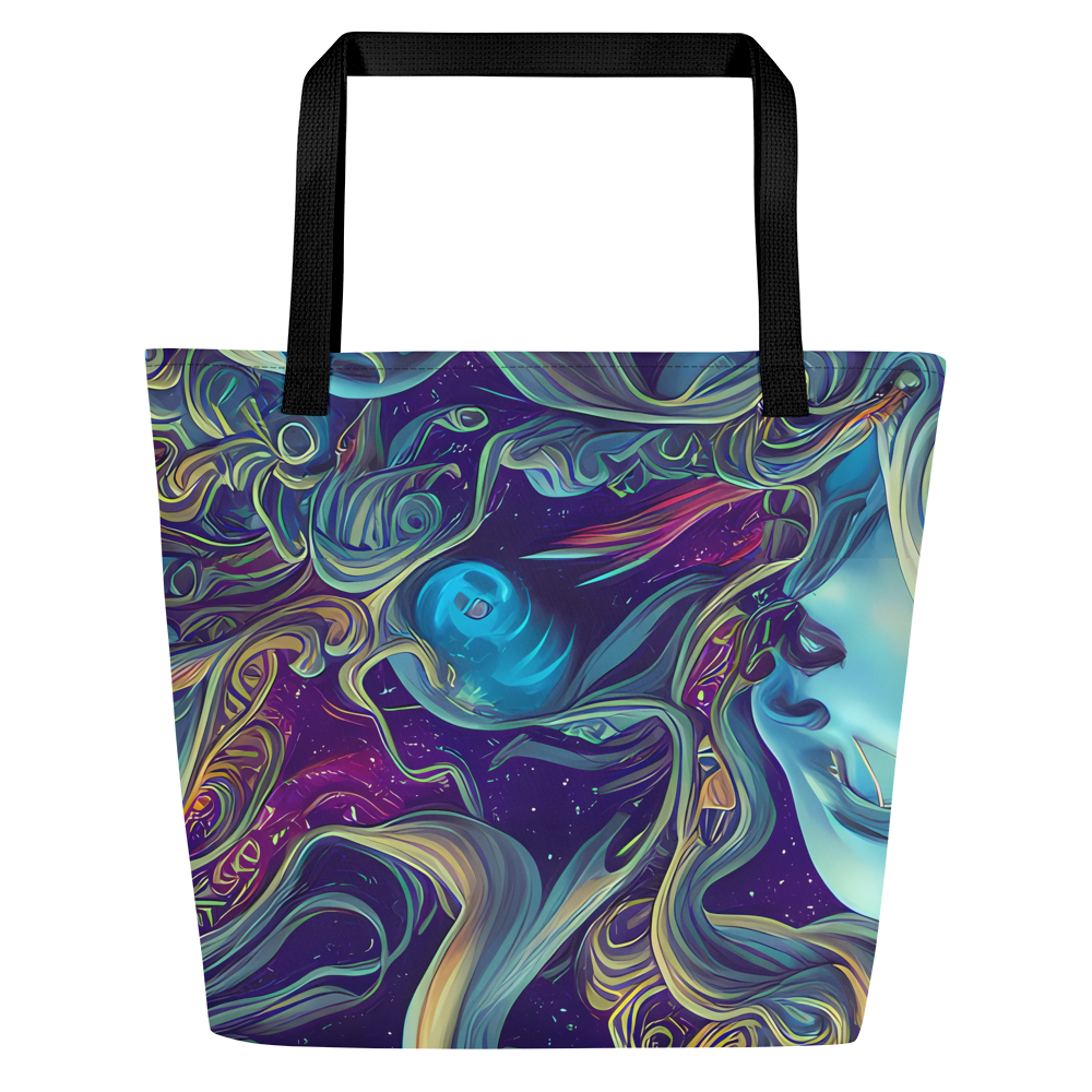 Large Tote Bag w/ Pocket - Stellar Waves