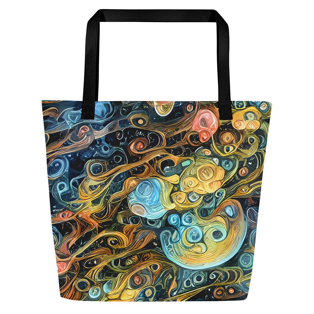 Large Tote Bag w/ Pocket - Wild Cosmos