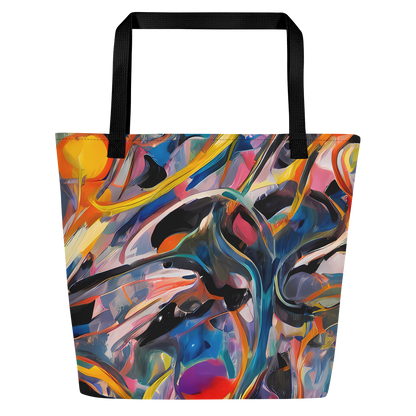 Large Tote Bag w/ Pocket - Brazen Rhapsody