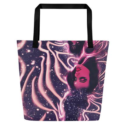 Large Tote Bag w/ Pocket - Stardust Siren