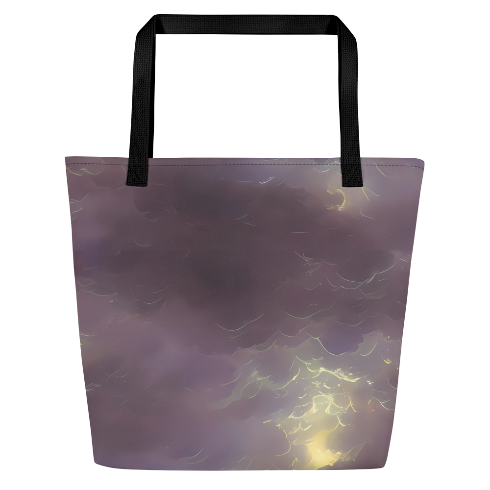 Large Tote Bag w/ Pocket - Stormy Muse