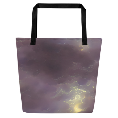 Large Tote Bag w/ Pocket - Stormy Muse